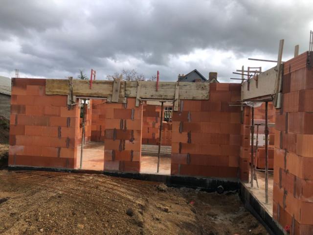 Construction d'une maison individuelle en brique sur la commune de Crossac