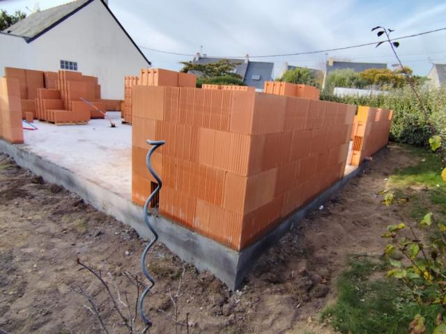 Construction d'une maison individuelle en brique sur la commune de Penestin